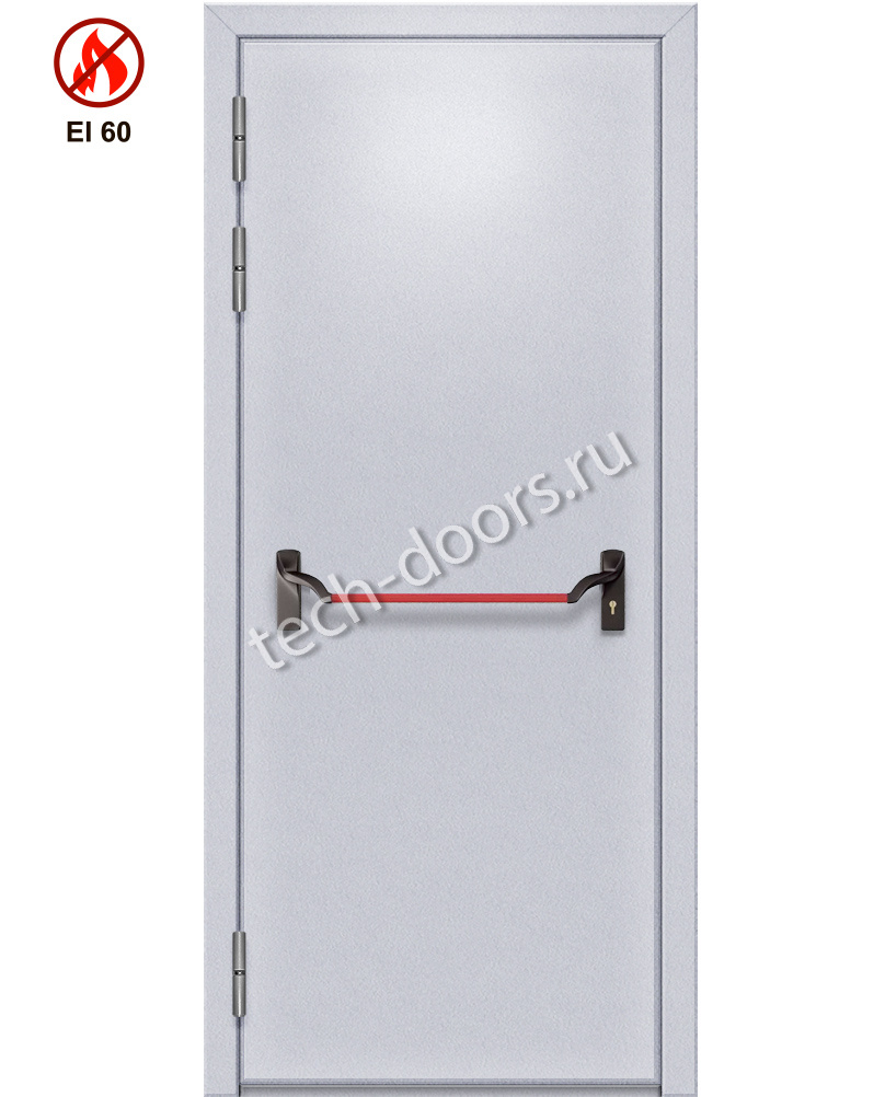 Дверь однопольная противопожарная металлическая EI-60 880x2050